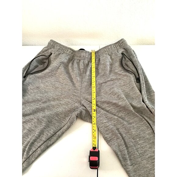 EDDIE BAUER-MENS GREY TAPPER LEG ELASTIC WAIST POCKETS FLEECE SWEATPANTS SIZE XL - Picture 4 of 6